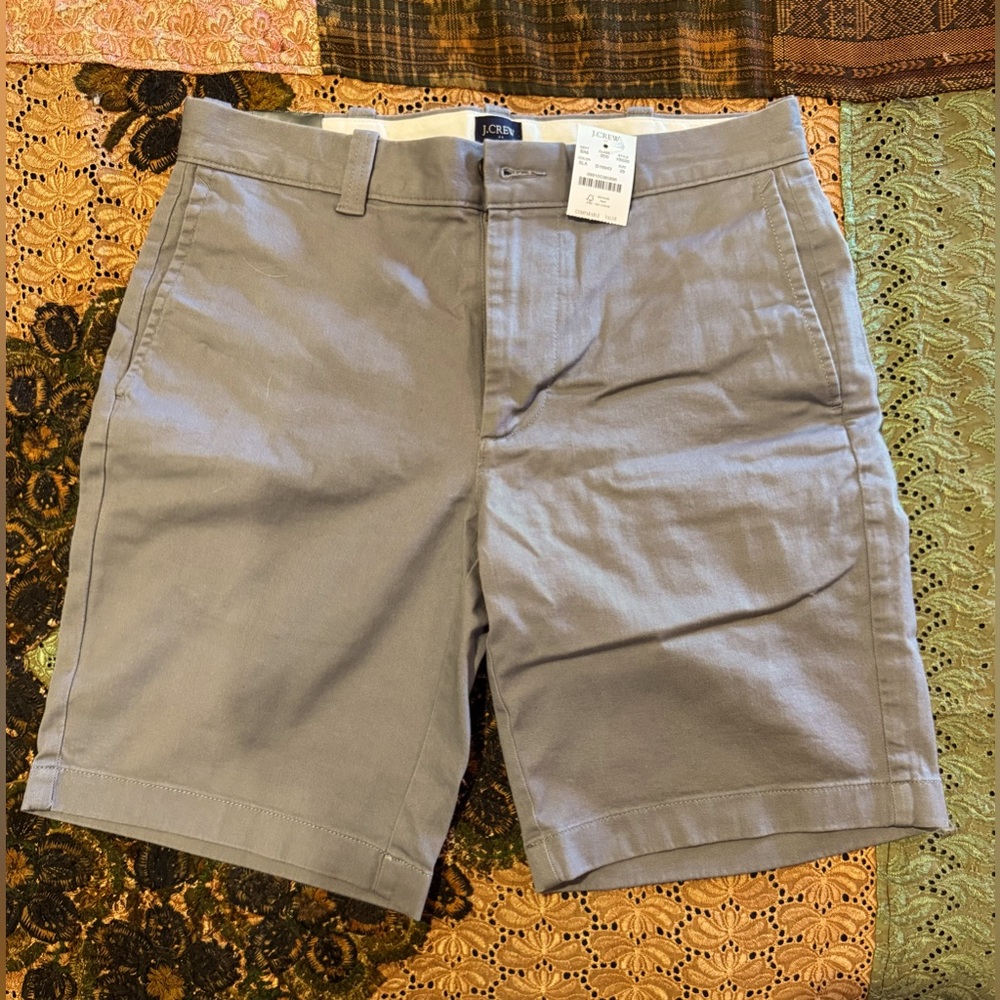 J.Crew 9” Inseam Chino Shorts - Size 29, grey, NWT